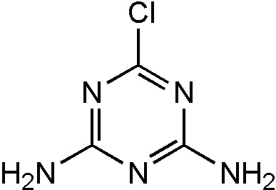 2-Chloro-4,6-diamino-1,3,5-triazine (MET-13213C)